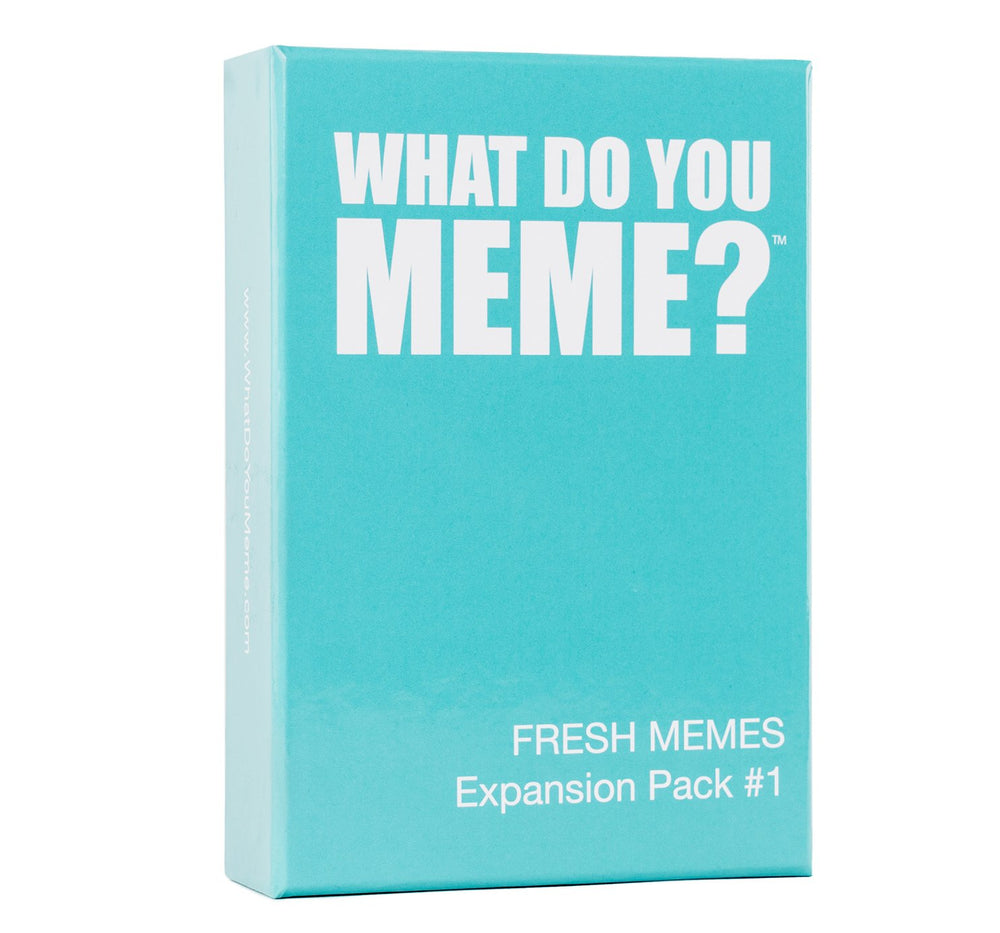 WHAT DO YOU MEME? Fresh Memes Pt. 1 box front boosts anticipation and party-ready vibes
