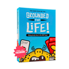 WHAT DO YOU MEME Grounded for Life box front promoting family night fun
