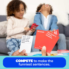 WHAT DO YOU MEME Grounded for Life question cards spread with playful prompts