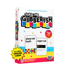 WHAT DO YOU MEME? Guess The Gibberish card deck for family nights sparks laughter and quick thinking.
