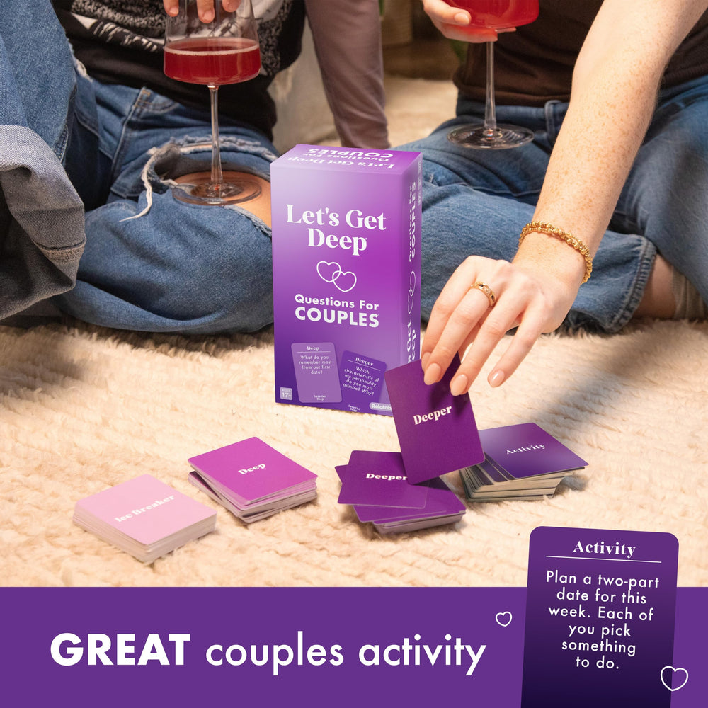 WHAT DO YOU MEME? Lets Get Deep activity card section adds fun to date night