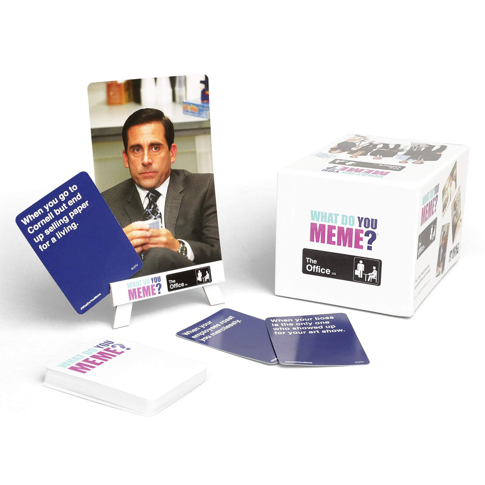 WHAT DO YOU MEME? Office Edition photo cards capture iconic office moments.