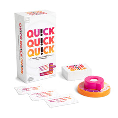 WHAT DO YOU MEME? QU!CK QU!CK QU!CK cards fuel fast, funny prompts for game night.