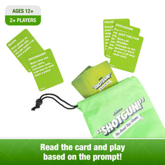 What Do You Meme? Shotgun 200-card deck fuels creative road trip prompts.
