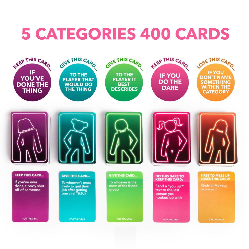 WHAT DO YOU MEME? The Girls Card Game Relatable card pile ready for bold dares and laughter