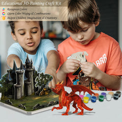 Whatstem paintbrushes and mixing pads offer comfortable handling for young artists.