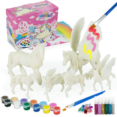 Whatstem unicorn paint kit with six unicorns for colorful coloring sessions