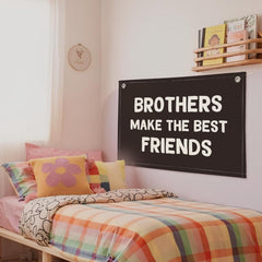 Wheatwin Brothers Banner hung on doors or windows offers flexible display.