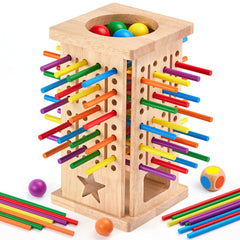 WhimsiPlay Montessori wooden board game kit for family play and learning