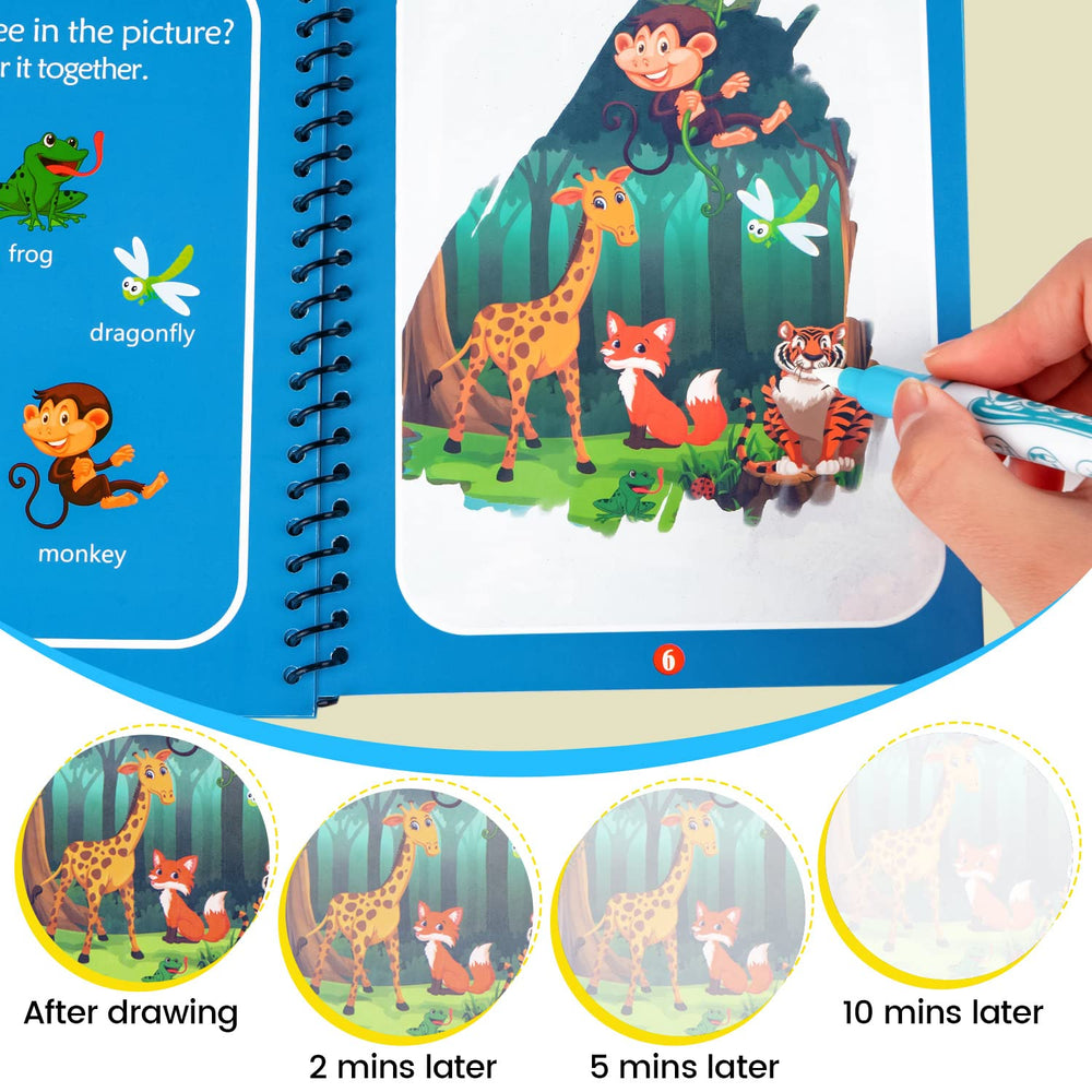 WhistenFla water color book animal for playful learning