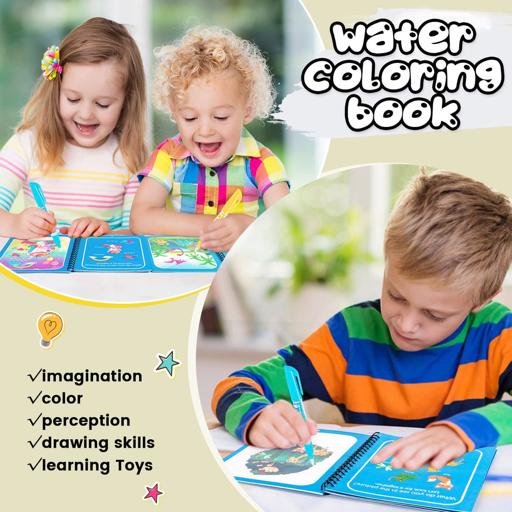 WhistenFla water color book ocean for vibrant on-the-go coloring