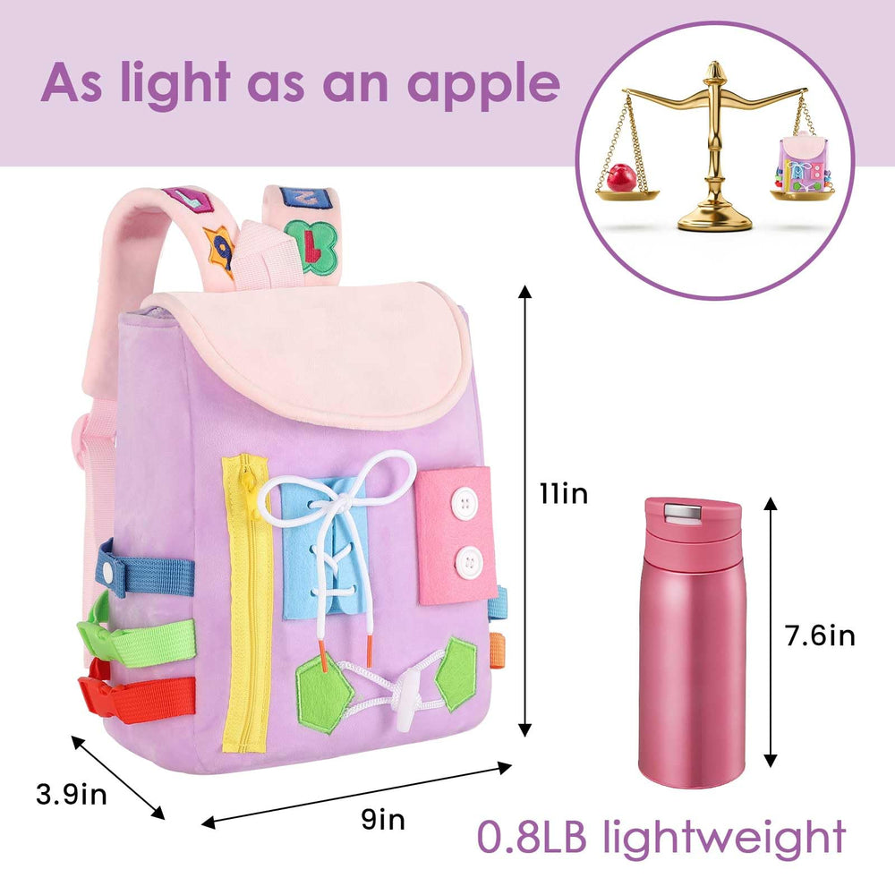 WHITE DOLPHIN TOYS Busy Board Large Capacity demo with ample storage space