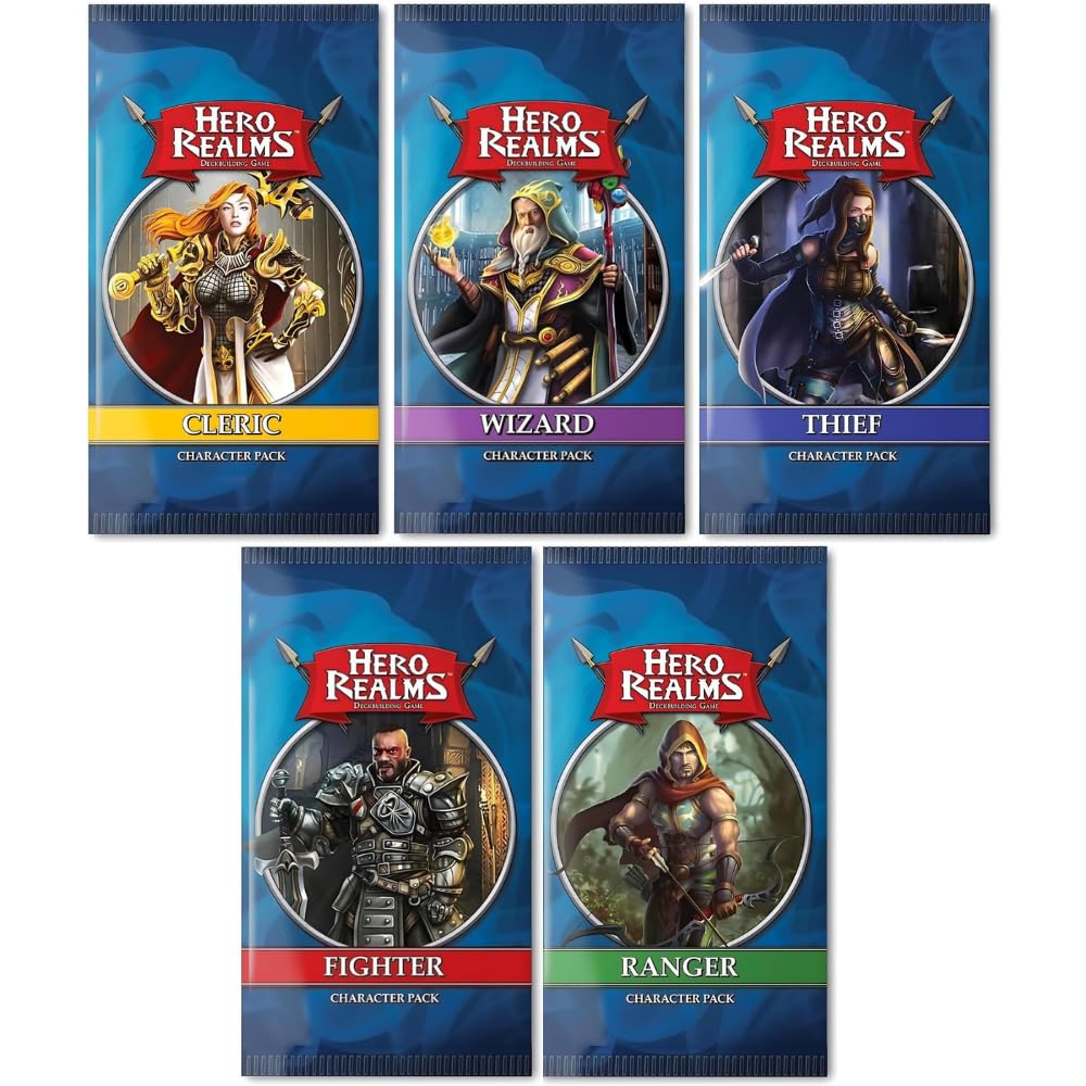White Wizard Games Hero Realms Cleric pack cover highlighting supportive play and tactical options.