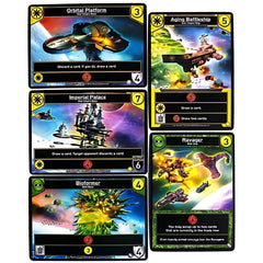 White Wizard Games Star Realms Colony Wars tabletop setup enables fast matches.