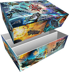 White Wizard Games Star Realms storage box top view highlights durable build for organized play.
