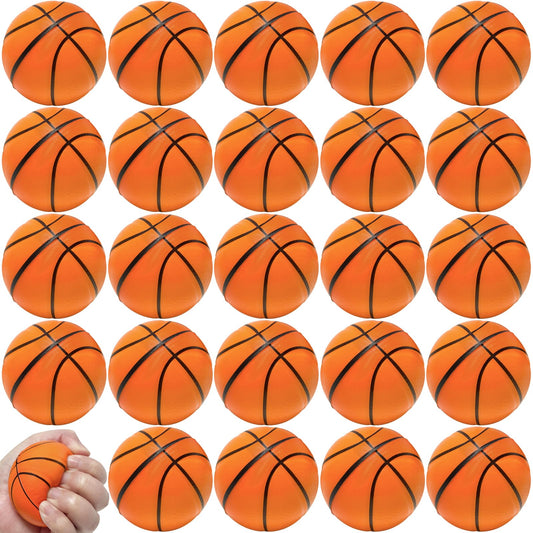 Whkvnng 30-pack squeeze basketball ball close-up for party favors and stress relief