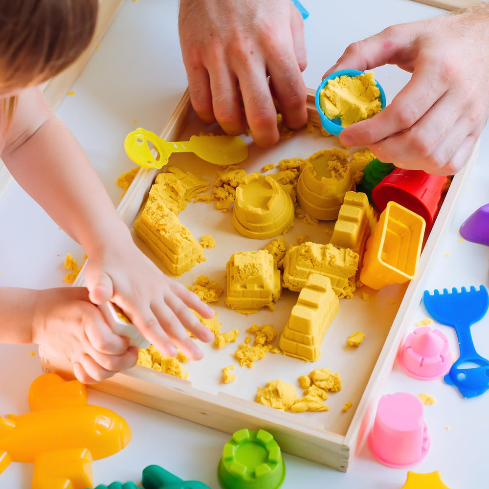 Whkvnng Play Sand ziplock packaging keeps colors organized and mess-free