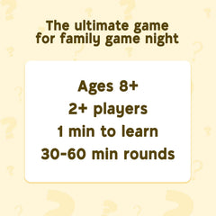 WHO KNOWS MORE? Kids or Adults game parts set up for family nights