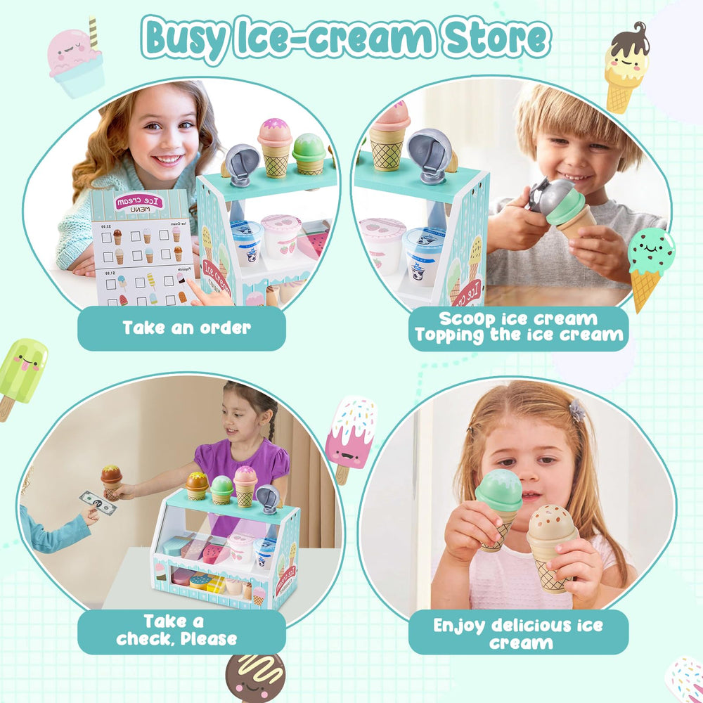 WHOHOLL ice cream scoop provides a realistic tool for pretend shopkeepers