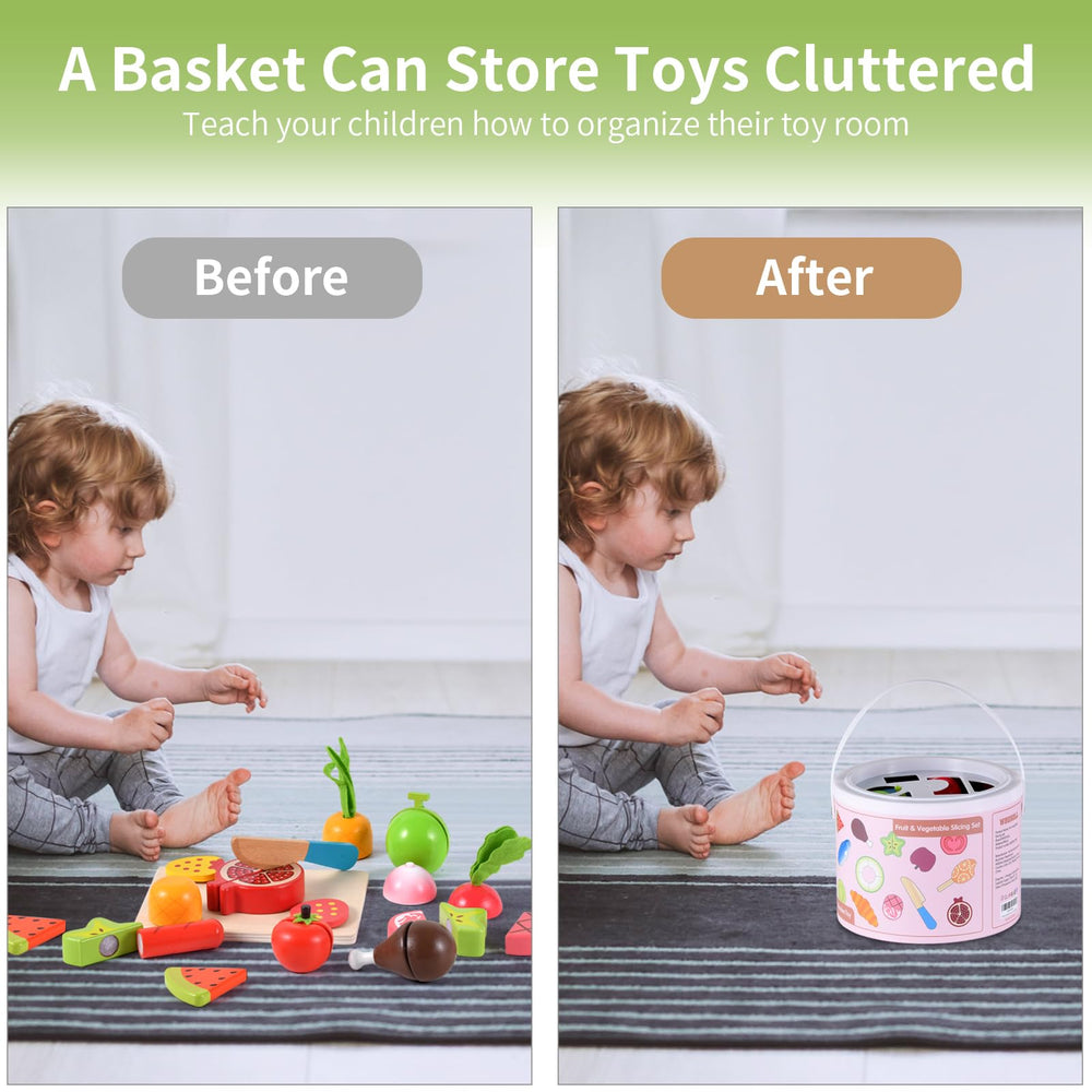 Whoholl safe-rounded edges wooden parts for gentle handling.