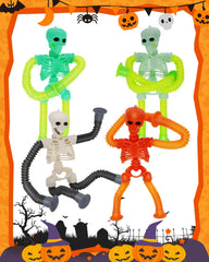 Whongkidz pop-tube skeleton 4-pack provides tactile play and Halloween fun