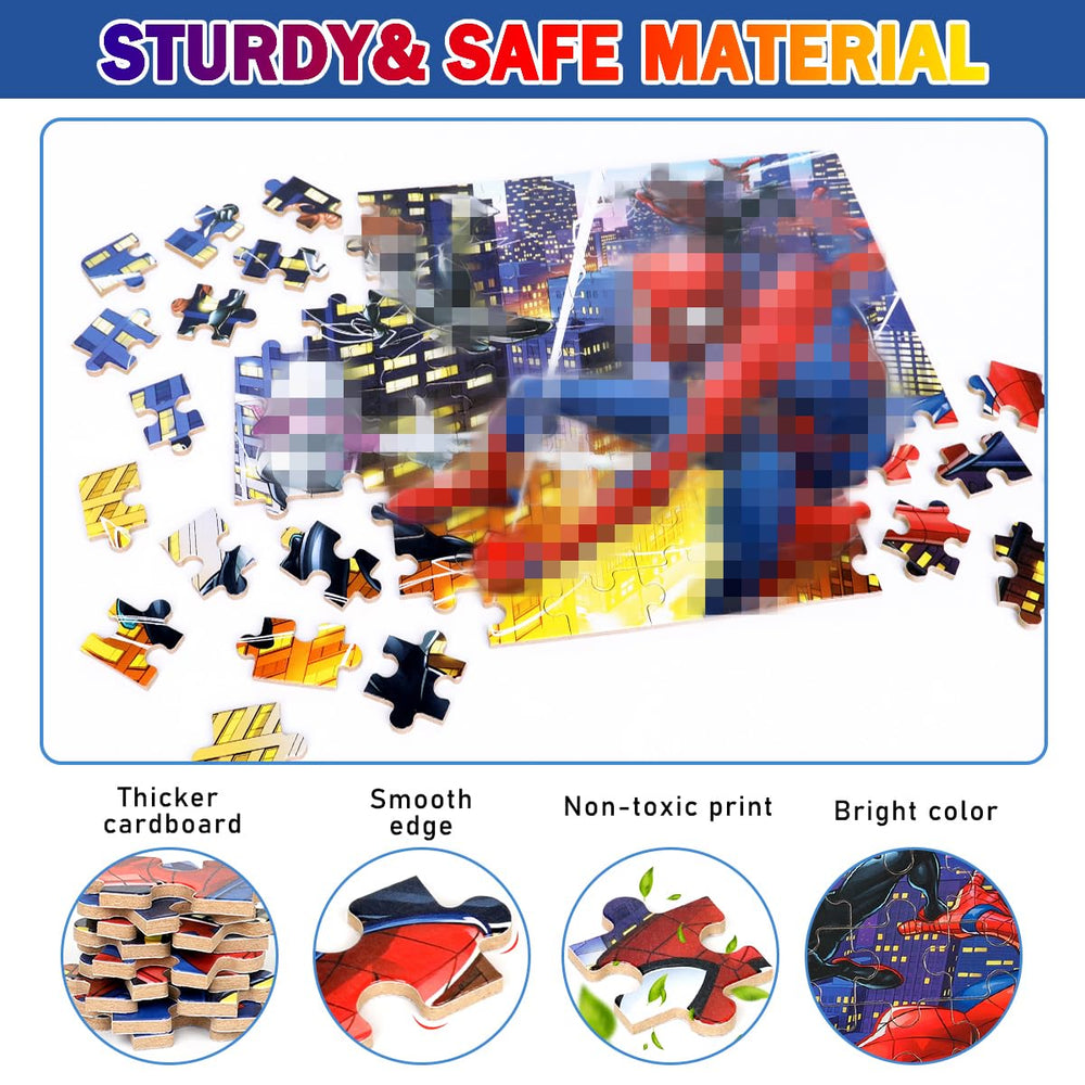 Wieewg puzzle backs show numerical hints to speed up assembly