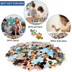 Wieewg reverse-numbered pieces help kids find matches faster.