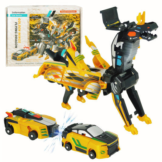 WIESSOC collision transforming dinosaur car in action, sparks imaginative play.