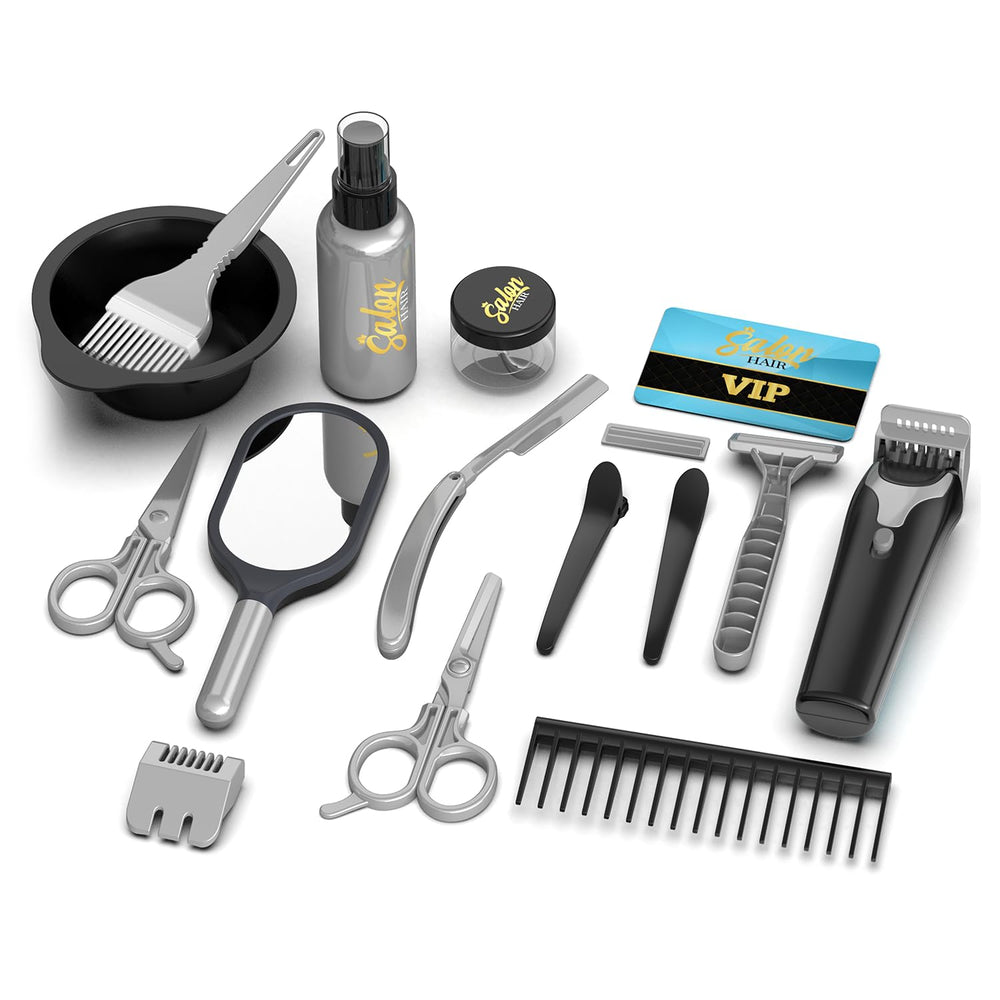 wilbvnit barber toy electric clipper enhances pretend play with realistic sound and motion