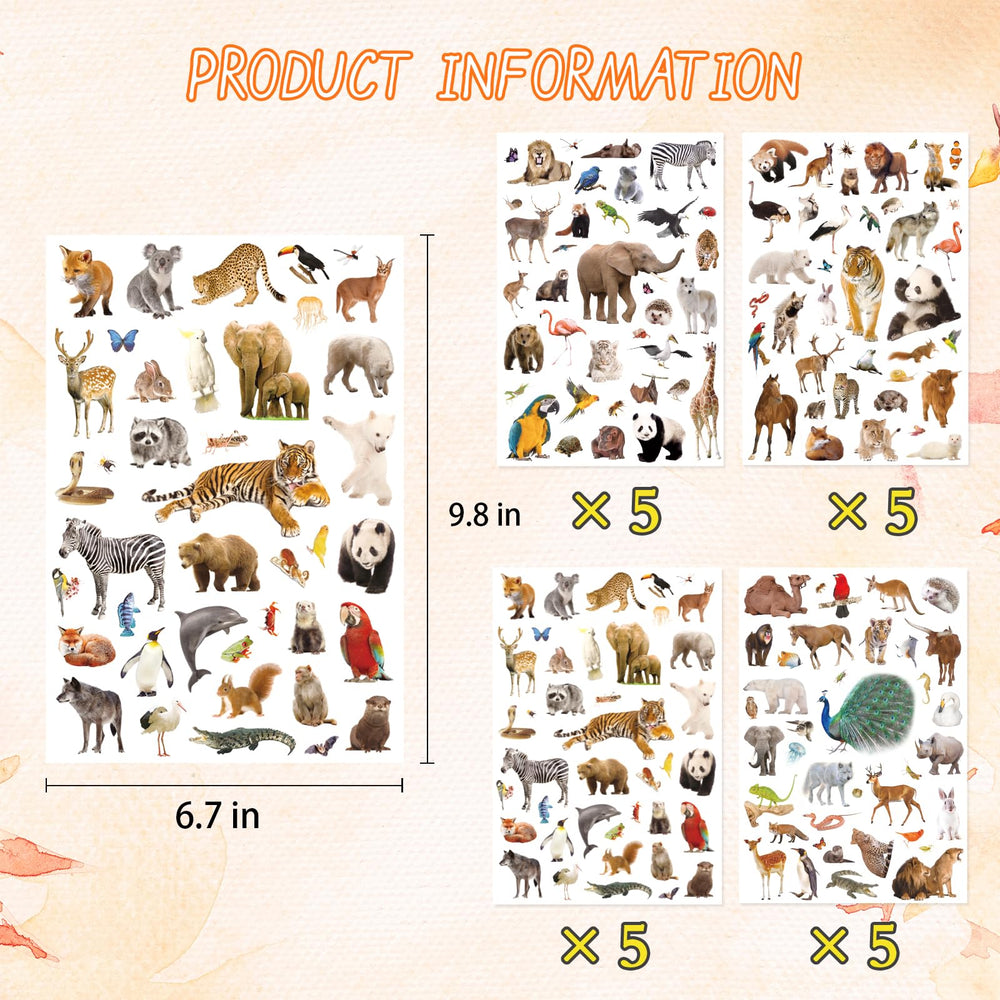 Wild Animals Stickers present classic animals ideal for classroom rewards and decor.