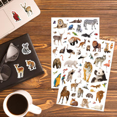 Wild Animals Stickers offer decorative ideas for bottles, cases, and gift wrap.