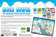 Wild Card Games SKI Run piste map board showing routes for play