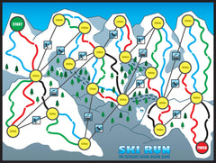 Wild Card Games SKI Run ski run cards for strategic decisions