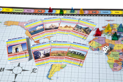 Wild Card Games Who Knows Where? dice and rules sheet for setup