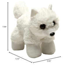 Wild Republic Arctic Fox Plush pack-ready, perfect travel companion for kids on the go.