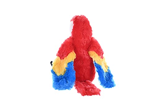 Wild Republic Scarlet Macaw Plush soft fabric for cuddling and gentle hugs.