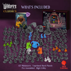 Wildspire 28mm miniatures, unpainted and ready for hobby painting