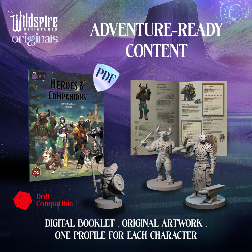 Wildspire 28mm unpainted minis ready for priming and painting sessions.