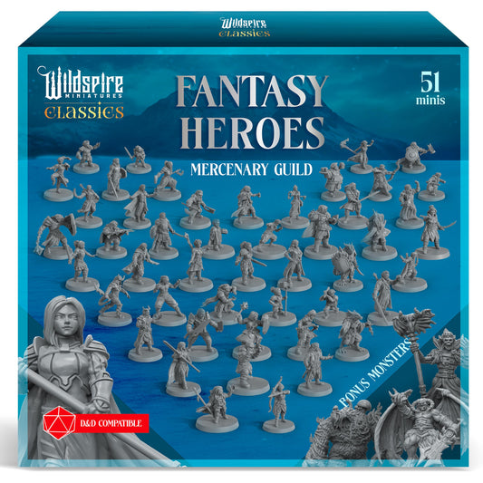 Wildspire Classic Heroes mercenary boss miniature for dynamic D&D encounters.
