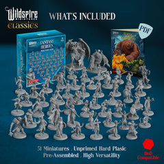 Wildspire Classic Heroes mercenary boss miniature for display and collection.