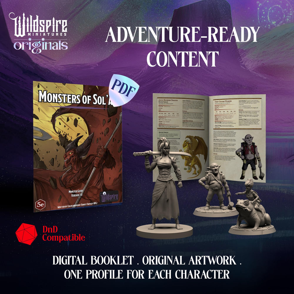 Wildspire unpainted plastic minis ready for painting and customization.