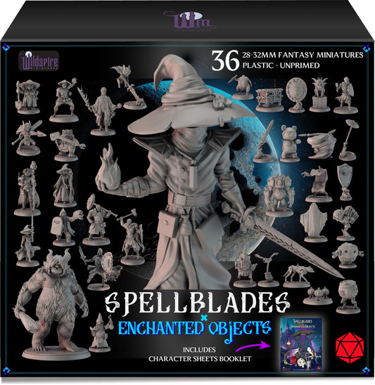 Wildspire Spellblades battlemage-hero miniature for dynamic battlefield scenes and character-driven quests.