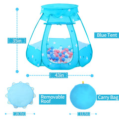 Wilhunter 50-balls set complements the tent for sensory play