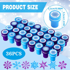 WILLBOND self-inking snowflake stamps deliver clean colored prints