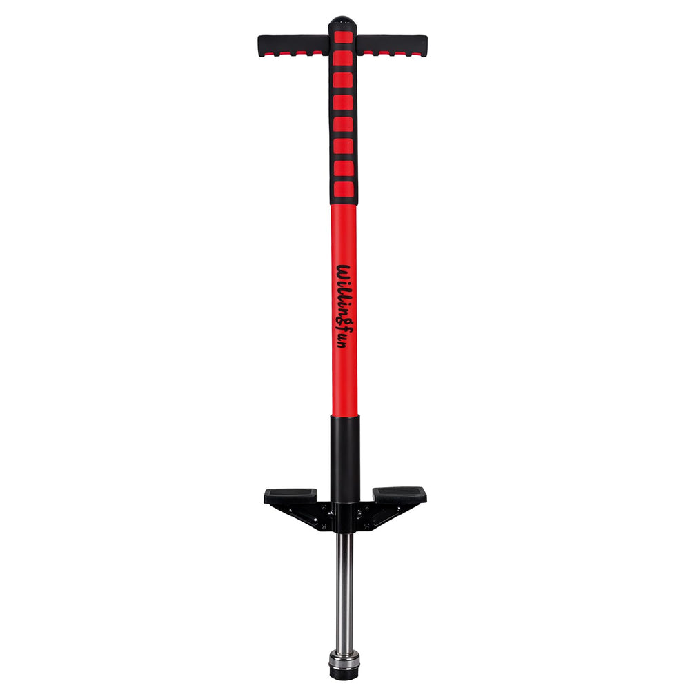 Willingfun pogo stick ready for beginner bounce, helping kids start bouncing confidently.