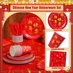 Willinglong 171 Pcs kit napkins offer soft absorbency and festive flair