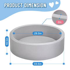 Removable fabric cover on Wilwolfer ball pit for easy washing
