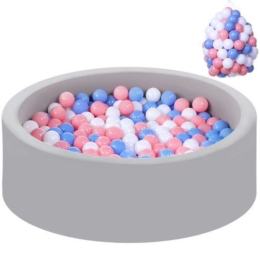 Wilwolfer foam ball pit outer view with soft memory foam walls