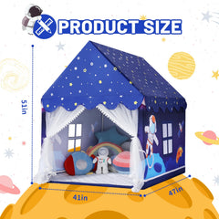 Wilwolfer Space Tent Spacious Interior fits 3–4 children for group games