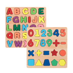 Winbar wooden alphabet puzzle with bright colors to spark early literacy exploration